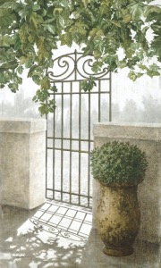 Tenture murale "Porte de Jardin"