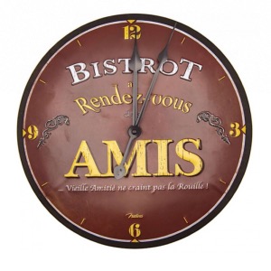 Horloge « Bistrot des Amis »