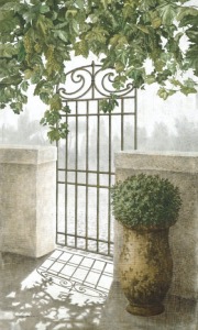 Tenture murale "Porte de Jardin"